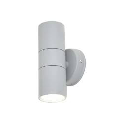 Ouachita 2xGU10 Απλίκα Up-Down Εξωτερικού Χώρου Γκρι IP44 D15.2cmx11.3cm - it-Lighting