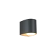 Powell 1xGU10 Απλίκα Up or Down Εξωτερικού Χώρου Ανθρακί IP54 D:9x8cm - it-Lighting