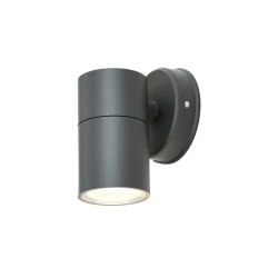 Eklutna 1xGU10 Απλίκα Εξωτερικού Χώρου Ανθρακί IP44 D:11.3cm x11.3cm - it-Lighting