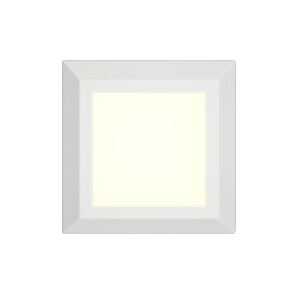 George LED 3.5W 3CCT Απλίκα Εξωτερικού Χώρου Λευκό IP65 D:12.4cmx12.4cm - it-Lighting