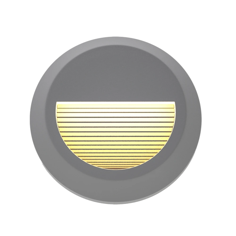 Maroon LED 2W 3CCT Απλίκα Εξωτερικού Χώρου Γκρι IP65 D:15cmx2.7cm - it-Lighting