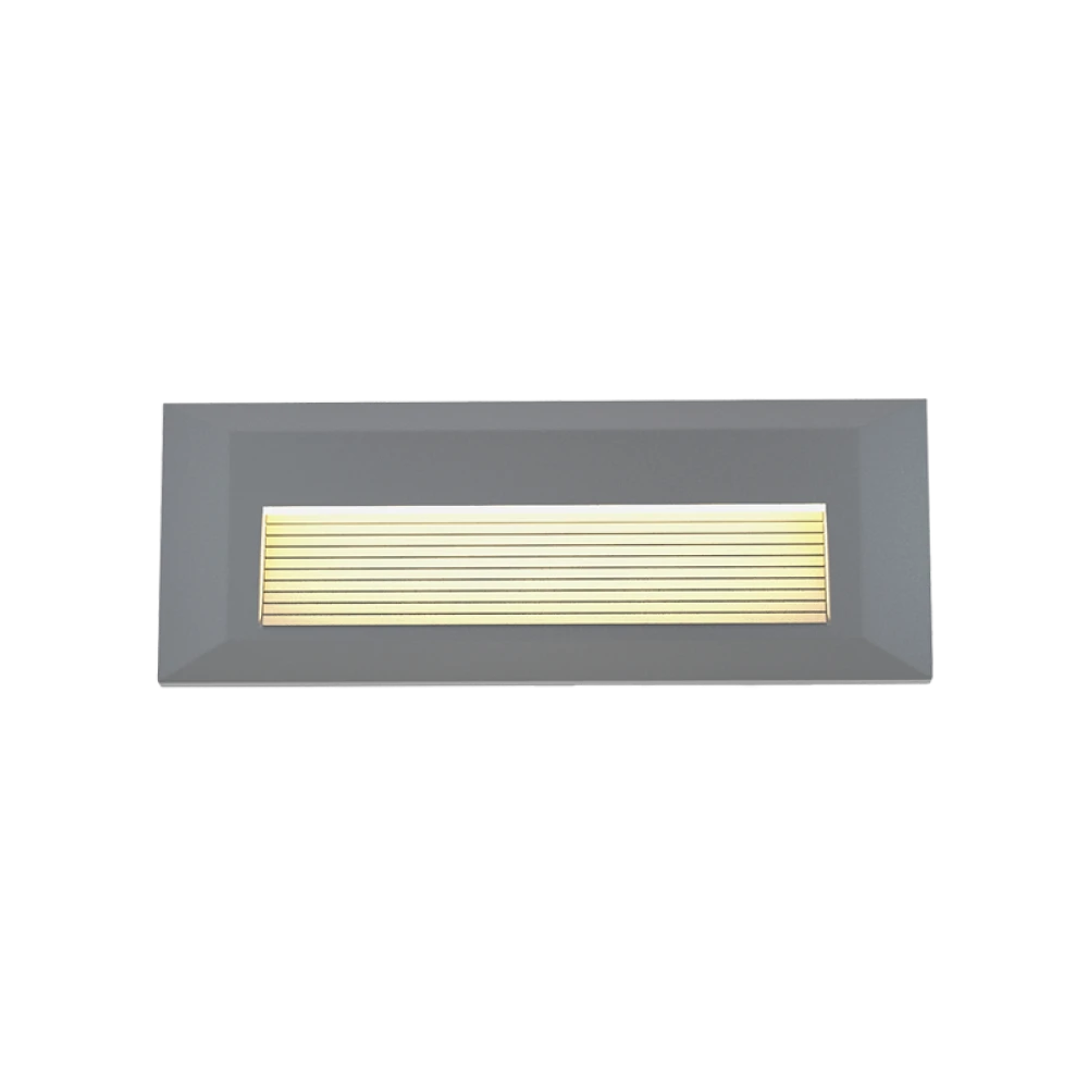 Mono LED 3W 3CCT Απλίκα Εξωτερικού Χώρου Γκρι IP65 D:22cmx2.8cm  - it-Lighting
