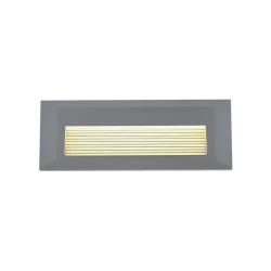 Mono LED 3W 3CCT Απλίκα Εξωτερικού Χώρου Γκρι IP65 D:22cmx2.8cm  - it-Lighting