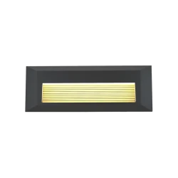 Mono LED 3W 3CCT Απλίκα Εξωτερικού Χώρου Ανθρακί IP65 D:22cmx2.8cm  - it-Lighting