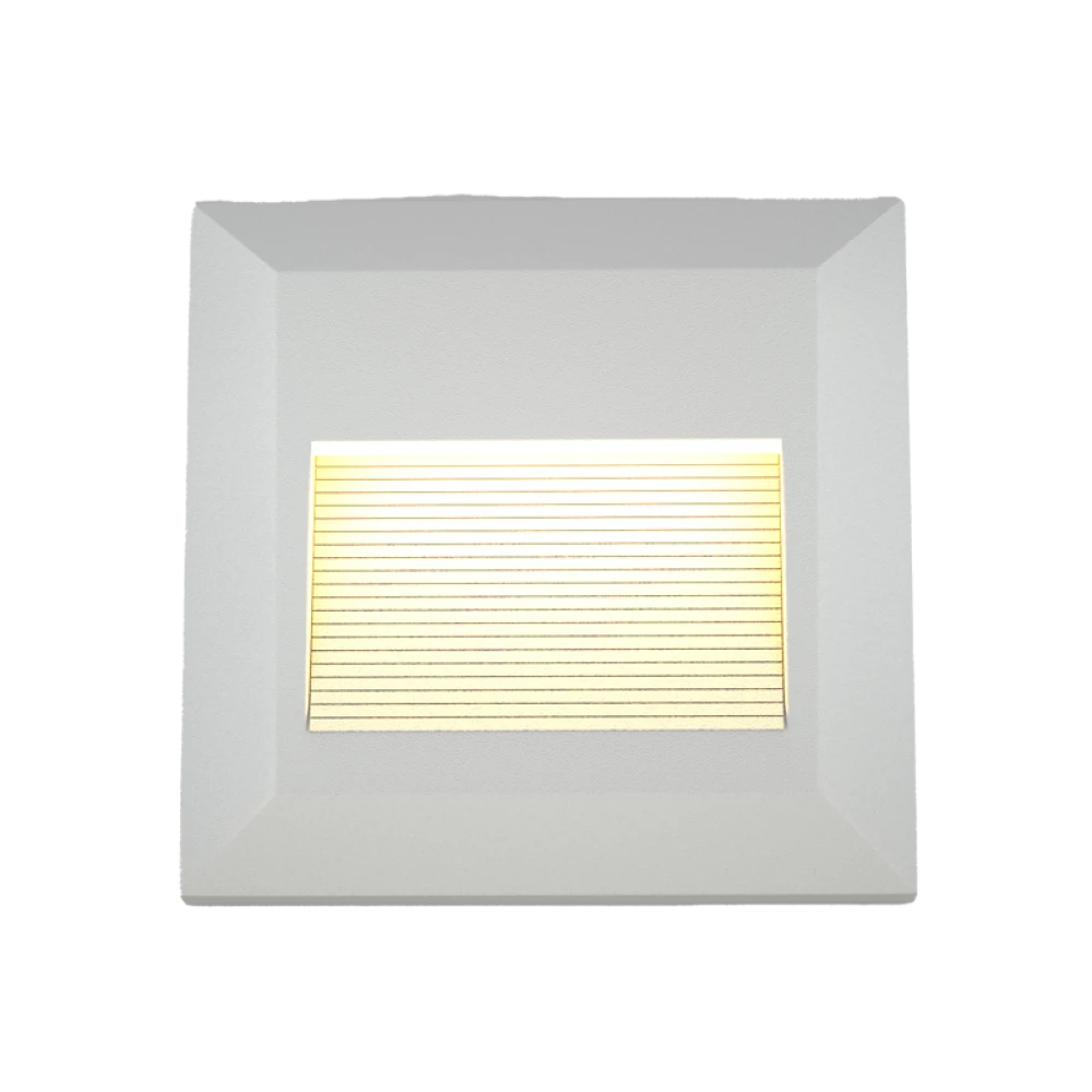 Salmon LED 2W 3CCT  Απλίκα Εξωτερικού Χώρου Λευκό IP65 D12.4x12.4cm - it-Lighting