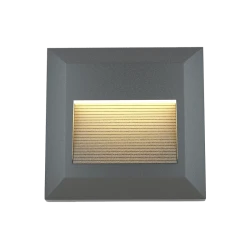 Salmon LED 2W 3CCT  Απλίκα Εξωτερικού Χώρου Ανθρακί IP65 D12.4x12.4cm - it-Lighting