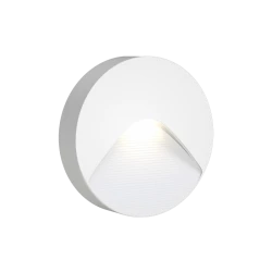Horseshoe LED 2W 3CCT Απλίκα Εξωτερικού Χώρου Λευκό D12.8cmx3cm - it-Lighting