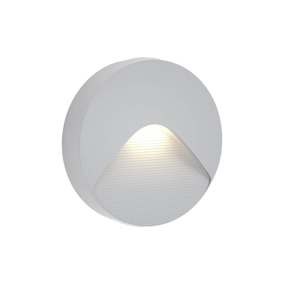 Horseshoe LED 2W 3CCT Απλίκα Εξωτερικού Χώρου Γκρι D12.8cmx3cm - it-Lighting