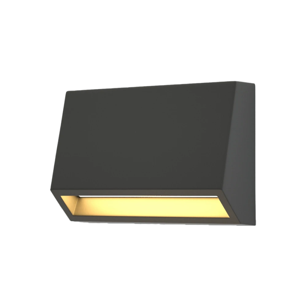 LED 3W 3CCT Απλίκα Εξωτερικού Χώρου Ανθρακί IP65 D10cmx7cm - it-Lighting