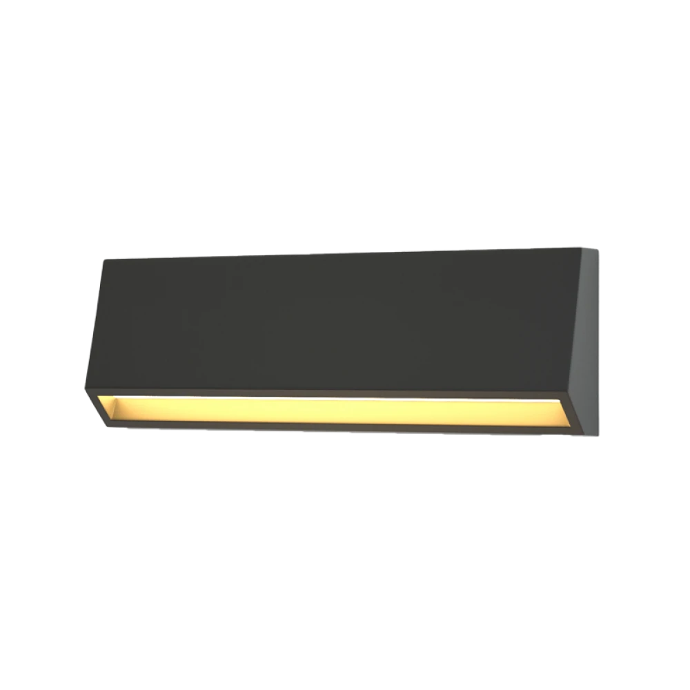 LED 4W 3CCT Απλίκα Εξωτερικού Χώρου Ανθρακί IP65 D22cmx8cm - it-Lighting