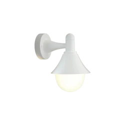 Rabun 1xE27 Απλίκα Εξωτερικού Χώρου Λευκό IP44 D:24.5x23.5cm - it-Lighting