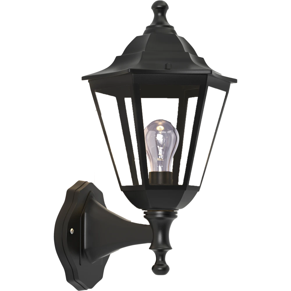 Redfish 1xE27 Απλίκα Εξωτερικού Χώρου Μαύρη IP44 D:36x23.5cm - it-Lighting