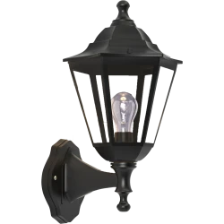 Redfish 1xE27 Απλίκα Εξωτερικού Χώρου Μαύρη IP44 D:36x23.5cm - it-Lighting
