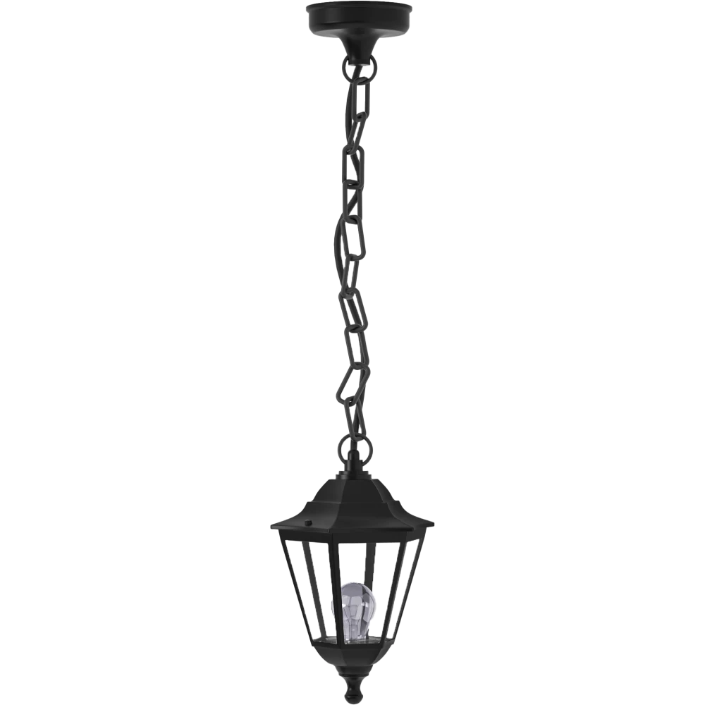 Redfish 1xE27 Κρεμαστό Φωτιστικό Εξωτερικού Χώρου Μαύρο IP44 D:137x21.5cm - it-Lighting