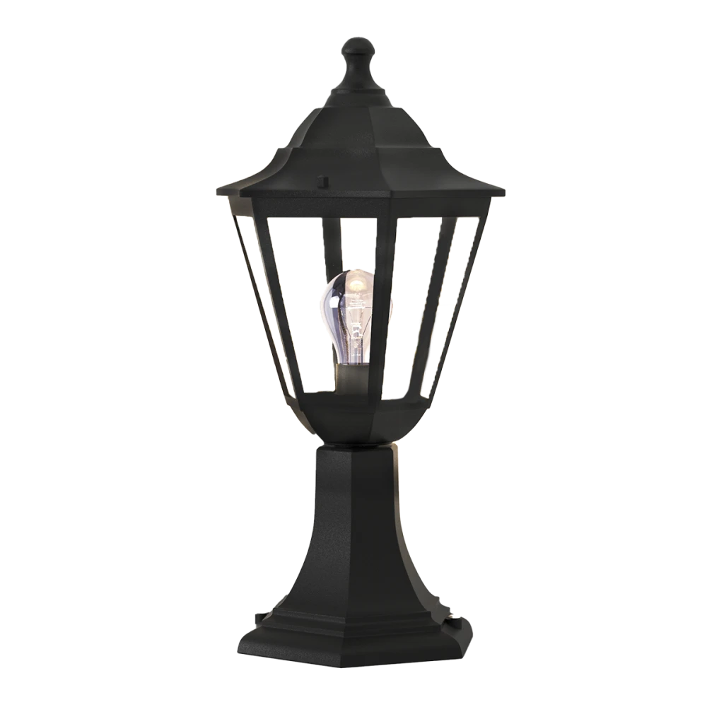 Redfish 1xE27 Κολωνάκι Μαύρο IP44 D41.6x21.6cm - it-Lighting