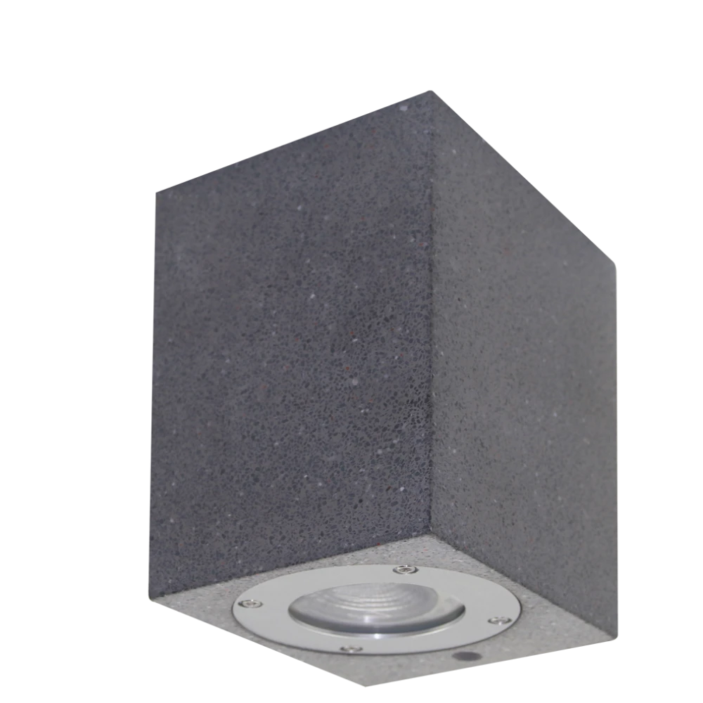 Απλίκα Εξωτερικού Χώρου Από Τσιμέντο Σε Σκούρο Γκρι Χρώμα 1x GU10 IP65 Bary 1 LUCIDO