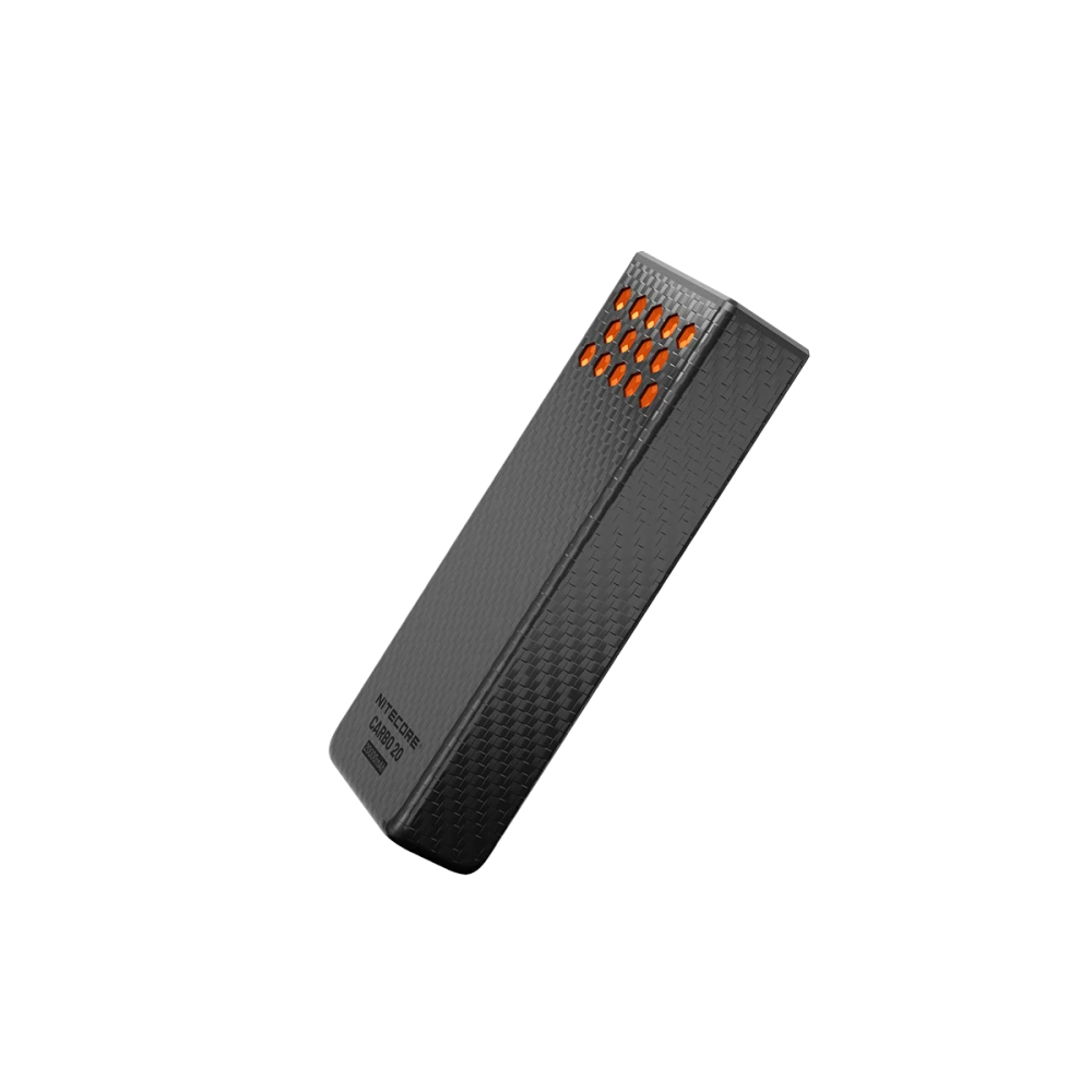 POWER BANK NITECORE CARBO 20, Carbon Fiber, Fast Charge, 65W MAX, ORANGE