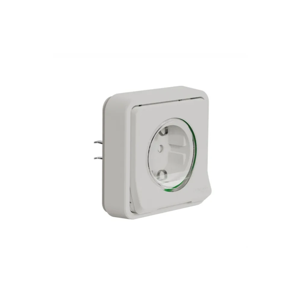 Mureva Styl πρίζα σούκο ασφαλείας χωνευτή Λευκή IP55 - SCHNEIDER ELECTRIC
