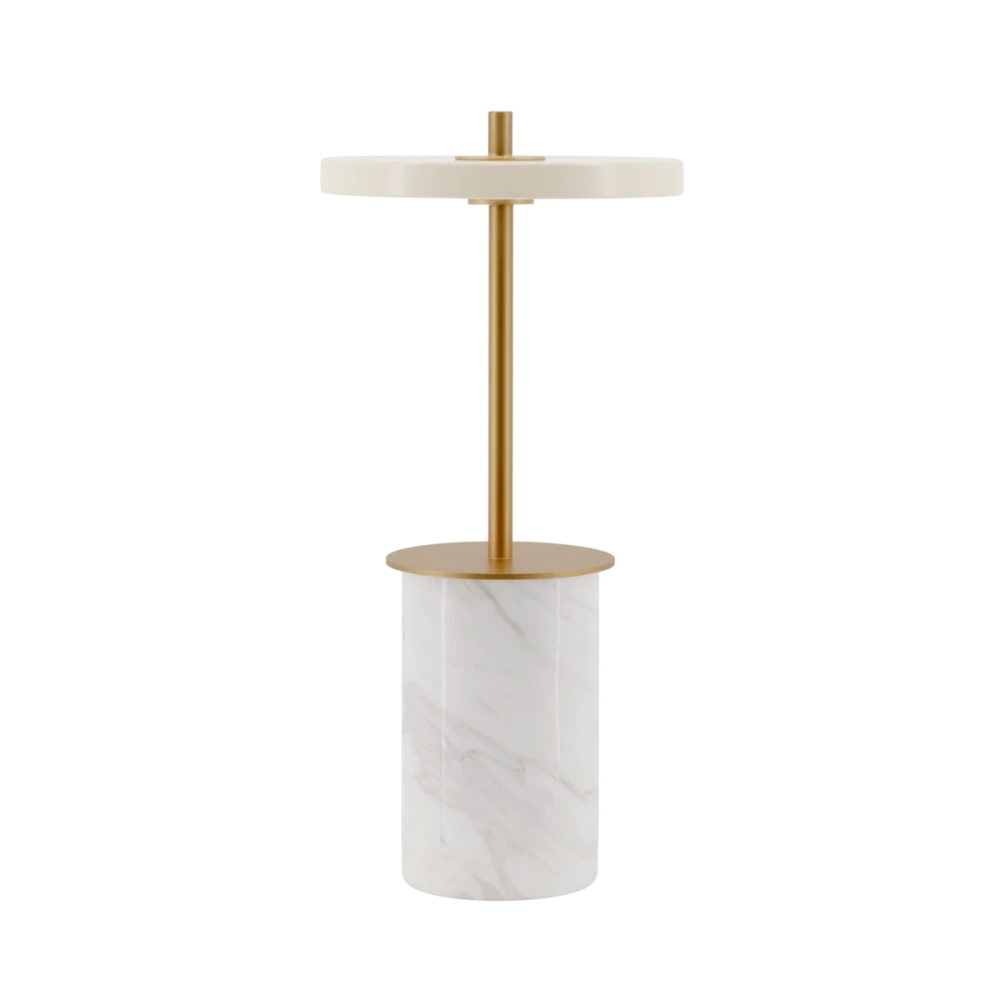 LED Πορτατίφ Portable από Μάρμαρο - Asteria Move Mini Dimmable - White marble by UMAGE