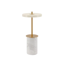 LED Πορτατίφ Portable από Μάρμαρο - Asteria Move Mini Dimmable - White marble by UMAGE