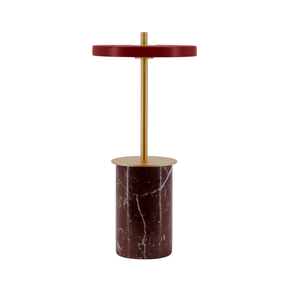 LED Πορτατίφ Portable από Μάρμαρο - Asteria Move Mini Dimmable - Red marble by UMAGE
