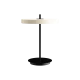 LED Πορτατίφ Asteria Table Pearl White/Black Stem 13W Φ31cm Dimmable by UMAGE