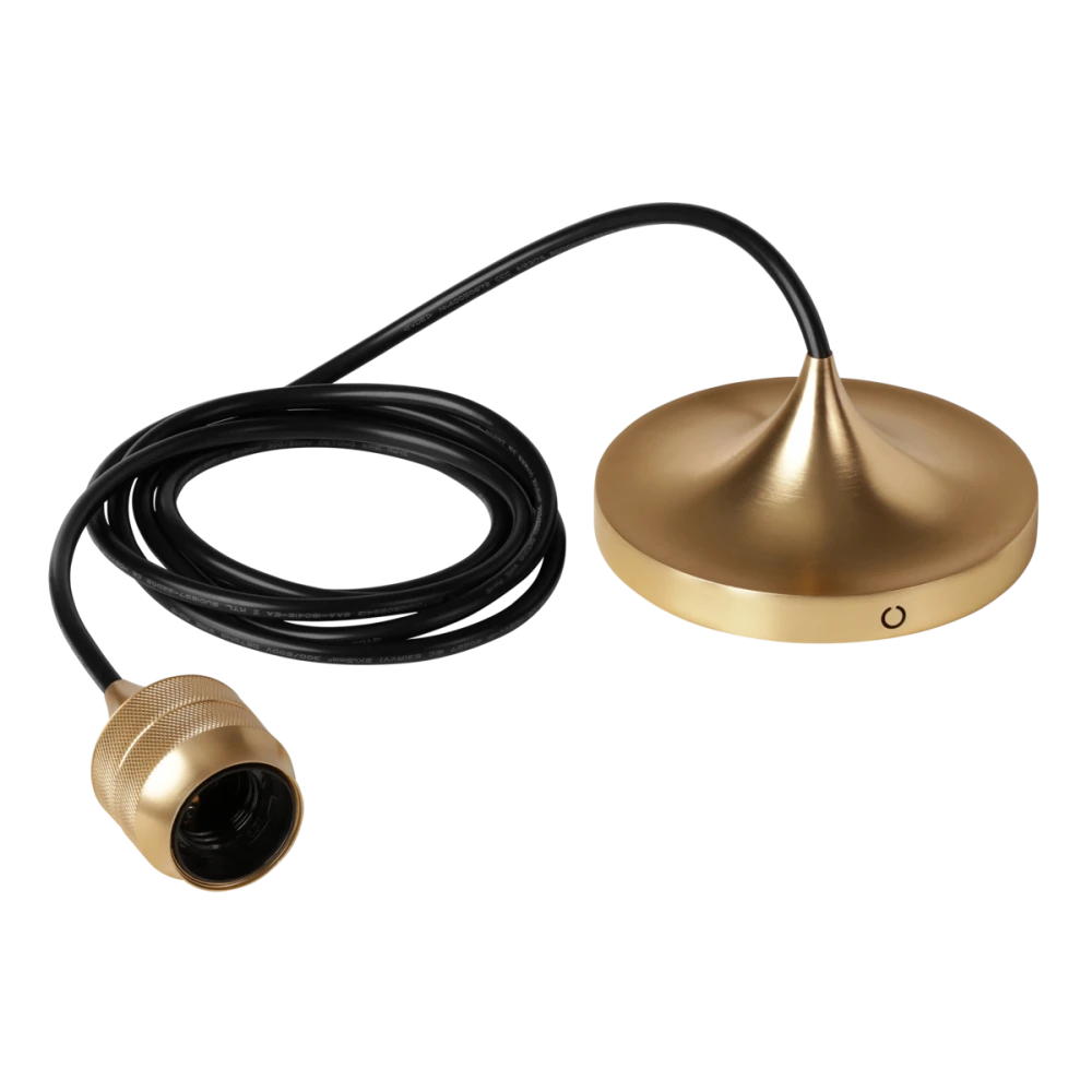 Cord Set Pro Σετ Καλωδίου Ανάρτησης με Ντουί E27 - Plated Brass - UMAGE