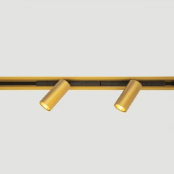 Μαγνητικό Spot LED από Αλουμίνιο σε Golden Brass 6W 2700K-3000K-4000K CRI90 24° DALI Dimmable Περιστρεφόμενο - Zambelis Lights