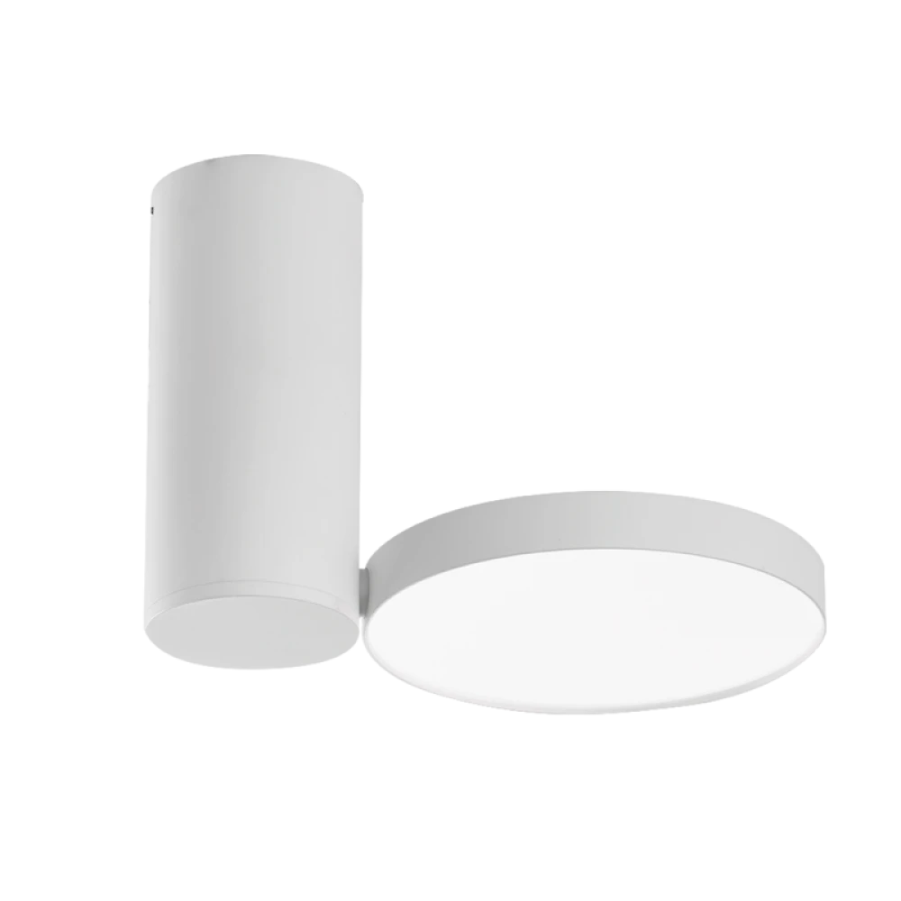 LED Μεταλλικό Downlight Οροφής Και Απλίκες Σε Λευκό 18W 1368Lm 3000K, Lotus VIOKEF
