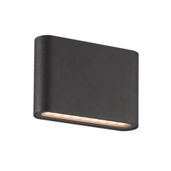 LED Απλίκα Σε Ανθρακί 11.5cm 3W 190Lm 3000K IP54 ARGON - Viokef