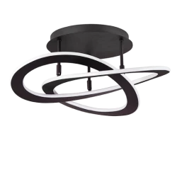 LED Πλαφονιέρα Μεταλλική Μαύρη D:520 40W CHARLIE VIOKEF