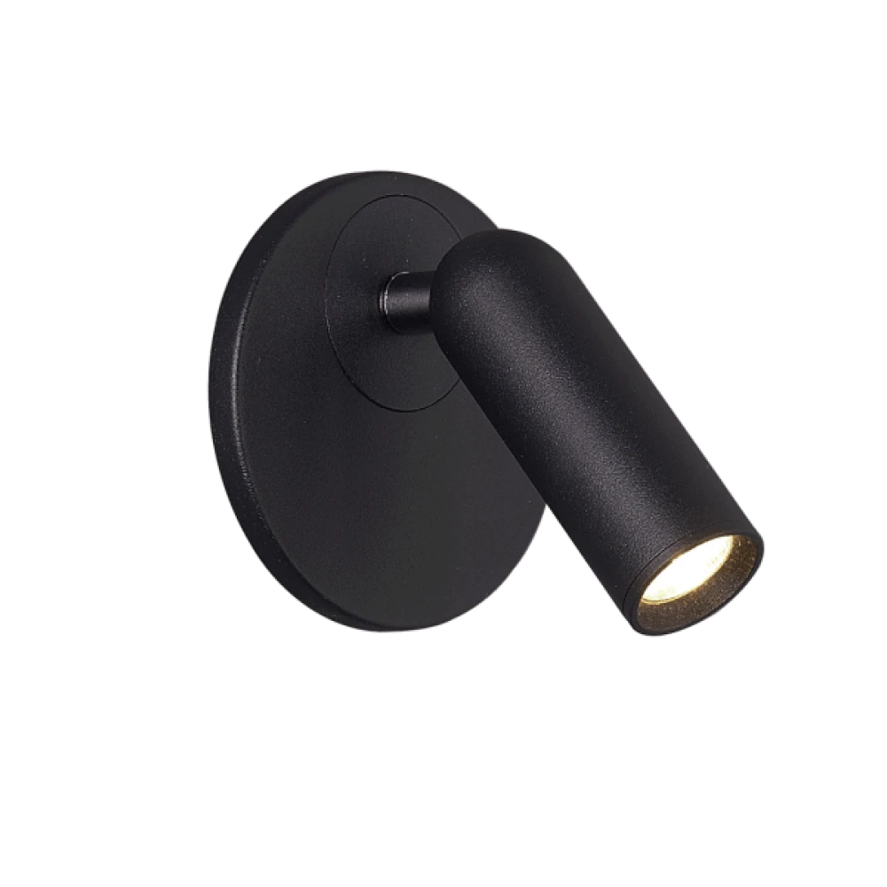 Απλίκα Ανάγνωσης Μεταλλική Χωνευτή Σε Μαύρο Χρώμα 3W 150lm EMMA Viokef