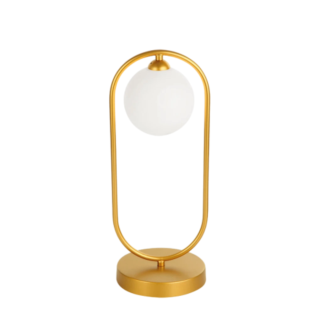 Πορτατίφ σε Χρυσό και Γυαλί Οπάλ Σατινάτο G9 Fancy VIOKEF 