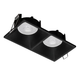 Σποτ Χωνευτό Δίφωτο Σε Μαύρο Χρώμα - 2x GU10 35W FINO VIOKEF