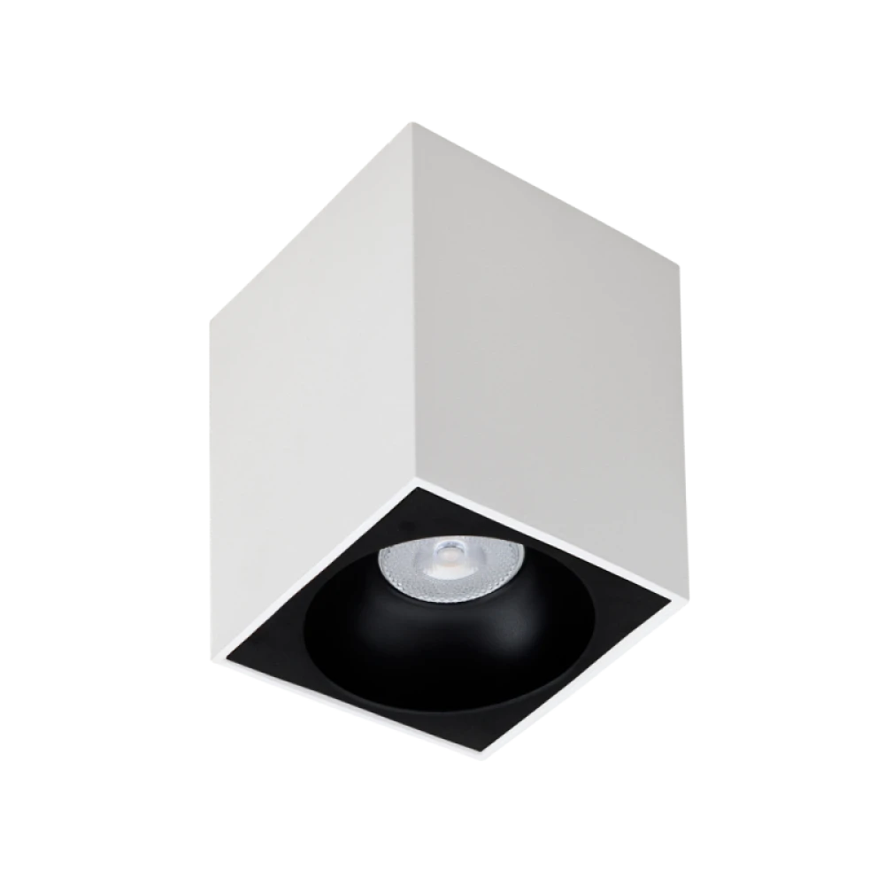 Σποτ Οροφής Σε Λευκό ή Μαύρο 97x97mm 1xGU10 SQUARE JHONNY - Viokef