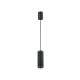 Κρεμαστό Φωτιστικό Μονόφωτο Μαύρο 1x GU10 35W max KNURL - Viokef