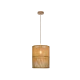 Κρεμαστό Φωτιστικό Μονόφωτο Από Rattan Ø26cm 1x E27 70W max LETA - Viokef