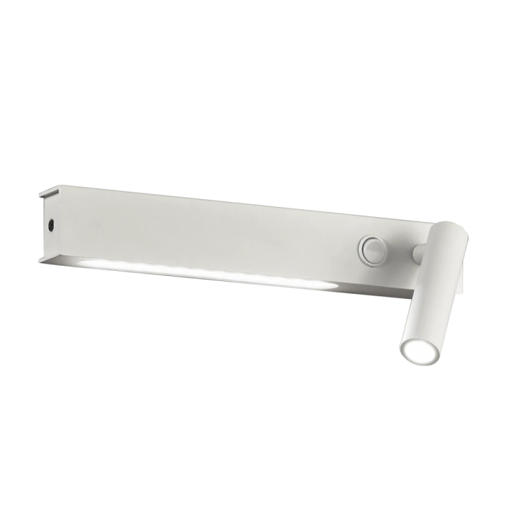 LED Μεταλλική Απλίκα Σε Λευκό Με Διακόπτη 3W + 6W MOLLY - VIOKEF