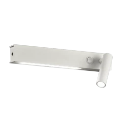 LED Μεταλλική Απλίκα Σε Λευκό Με Διακόπτη 3W + 6W MOLLY - VIOKEF