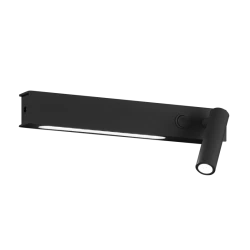 LED Μεταλλική Απλίκα Σε Μαύρο Με Διακόπτη 3W + 6W MOLLY - VIOKEF
