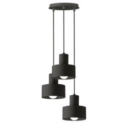 Κρεμαστό Φωτιστικό Μεταλλικό Σε Μαύρο 3xE27 Norton VIOKEF 