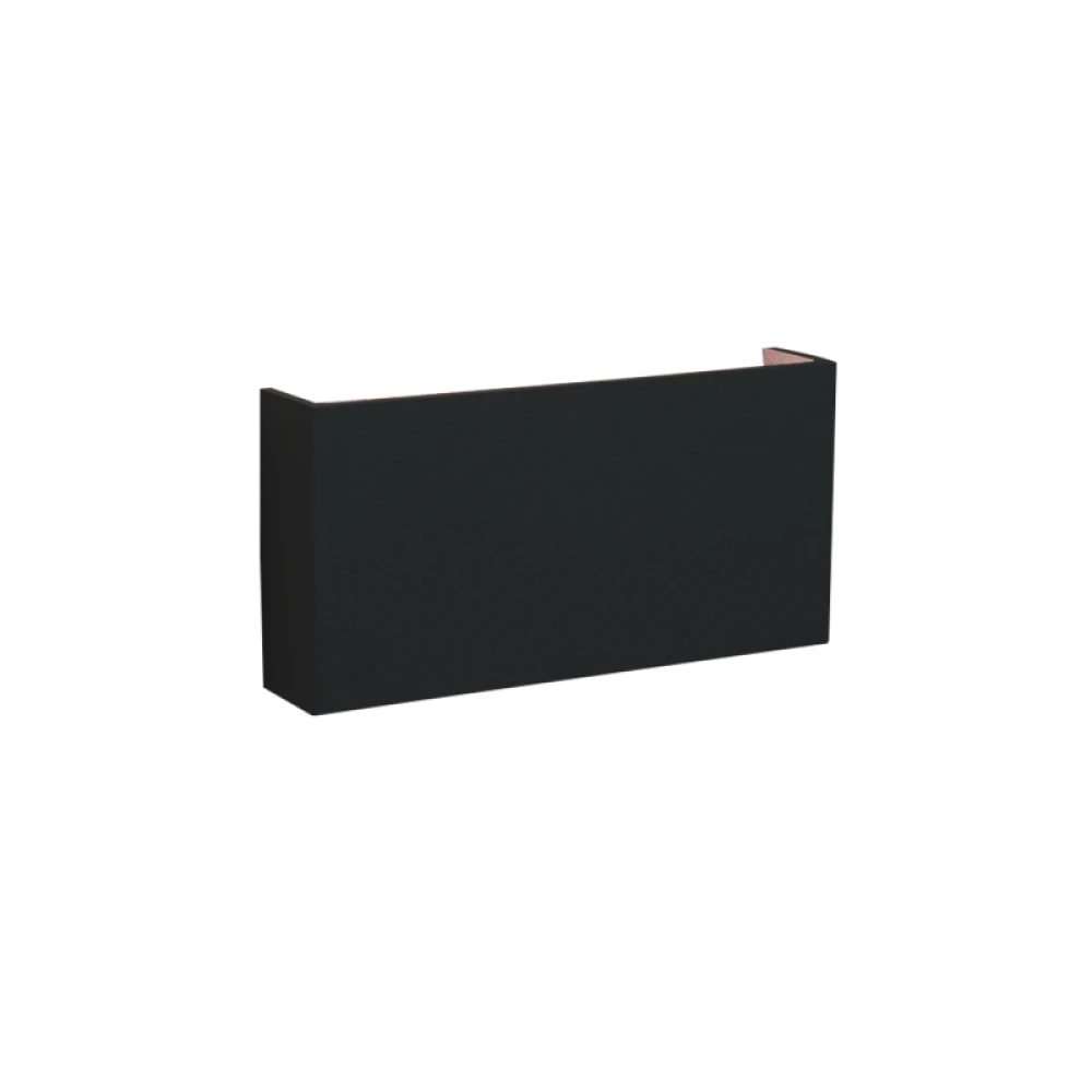 Απλίκα Εξωτερικού Χώρου Μαύρη 10W 550Lm 3000K IP54 QAUDRO - Viokef