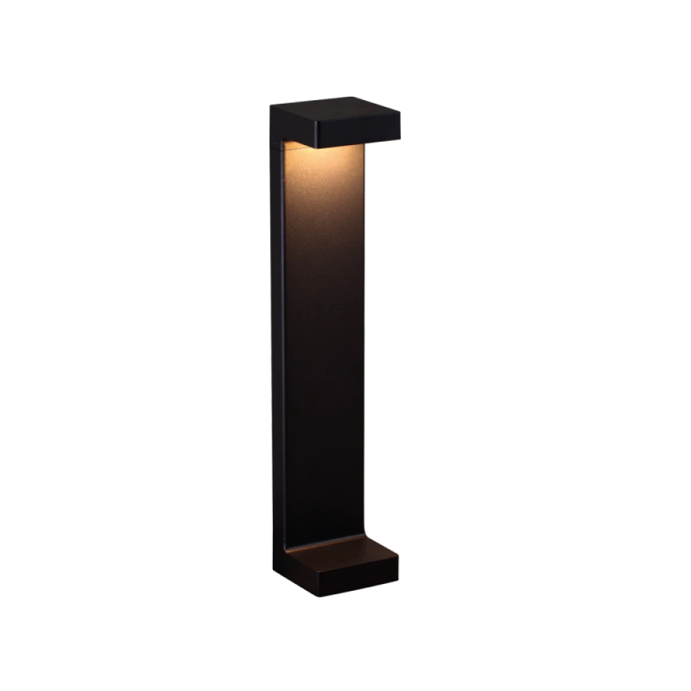 LED Στύλος Κήπου Σε Μαύρο Χρώμα 50cm 9W 507Lm 3000K IP54 QAUDRO - Viokef