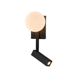 LED Απλίκα Ανάγνωσης Μαύρη 5W + 3W REFLECT - Viokef