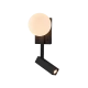 LED Απλίκα Ανάγνωσης Μαύρη 5W + 3W REFLECT - Viokef