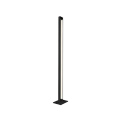 LED Φωτιστικό Δαπέδου Μαύρο 150cm 27W 1880Lm 3000K TIFFANY - Viokef