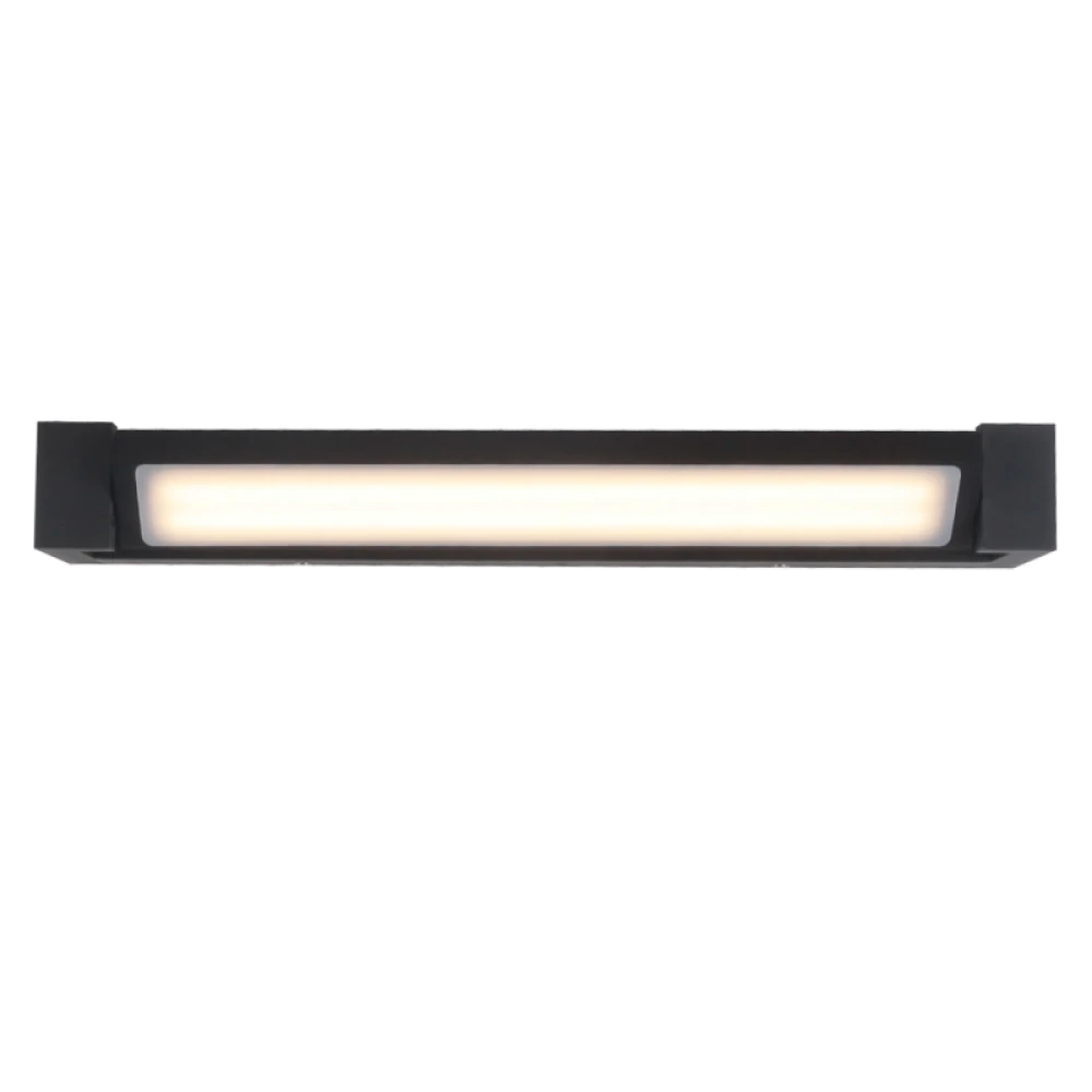 LED Απλίκα Μεταλλική Μαύρη 12W 910Lm 3000K, Valse VIOKEF