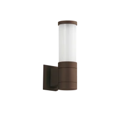 Εξωτερική Απλίκα Αλουμινίου Με Σκιάδιο Από Γυαλί IP44 H240 Καφέ 1xE27 CAVO VIOKEF