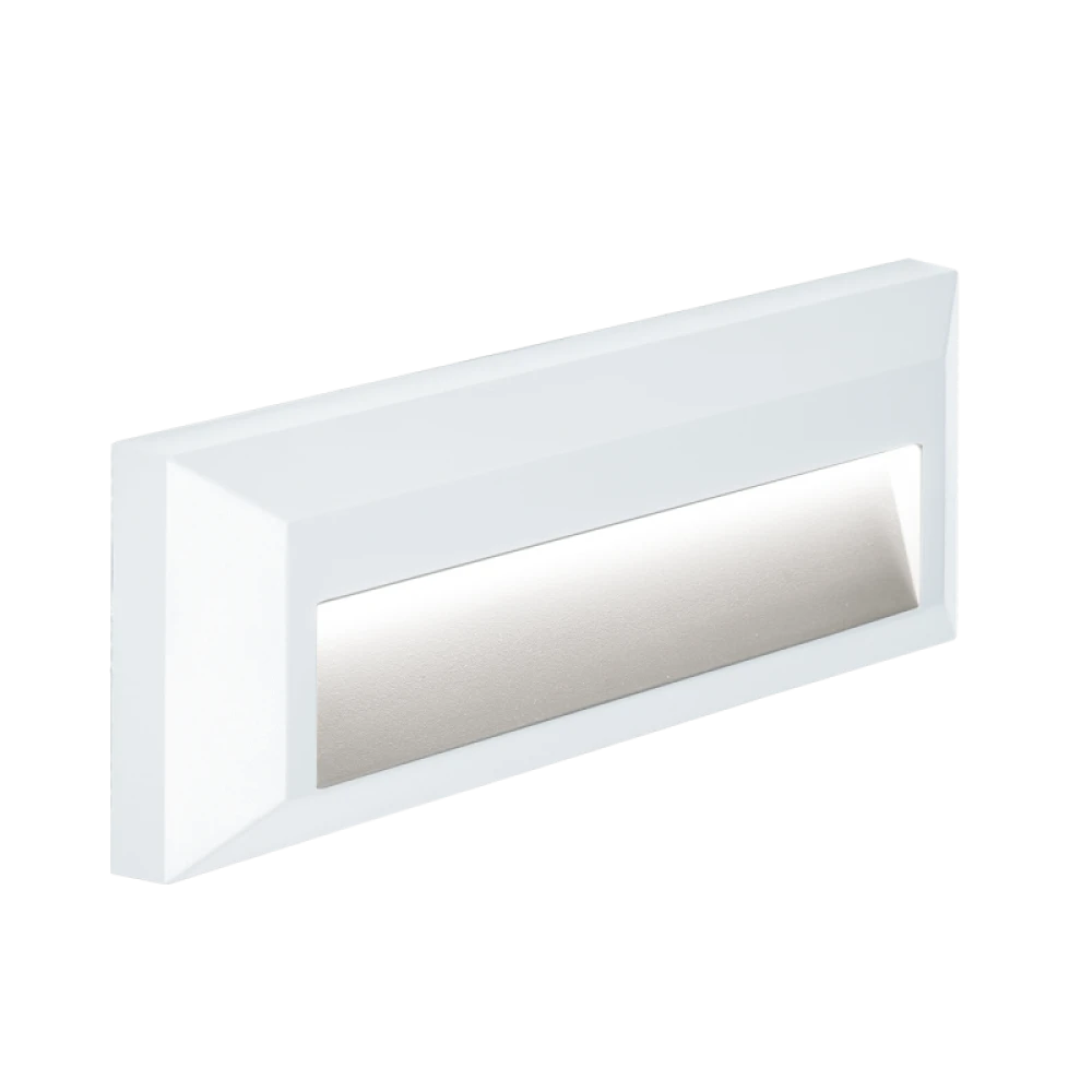 Φωτιστικό Απλίκα Πλαστική LED Ορθογώνιο 1.5W Σε Λευκό Leros Plus VIOKEF