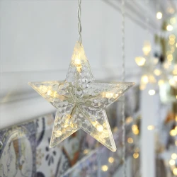 Χριστουγεννιάτικα 100 WW Led Λαμπάκια Βροχή Star Icicle 30/50+300cm IP44 - ACA